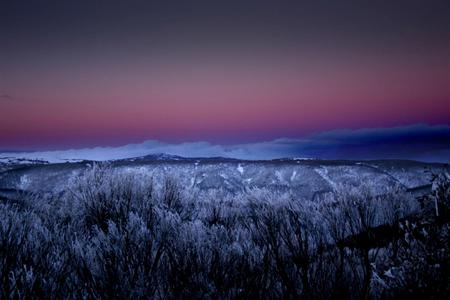 Hotham Sunset - sky, blue, pink, sunset, firefox persona, widescreen