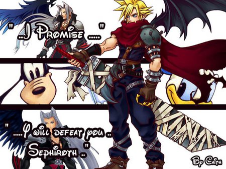 Kingdom Hearts - Cloud - games, kingdome hearts, cloud, ff vii