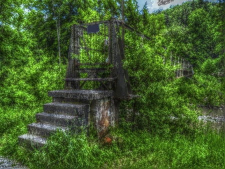 Ponte Bella - stairs, green