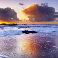 Foam on the Beach