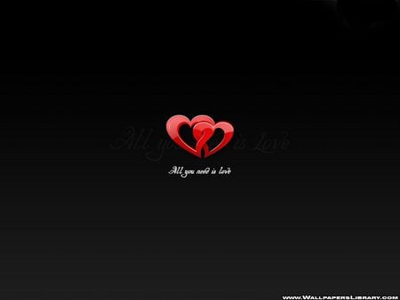 all u need is LOVE - love, romantic, heart, black, decent