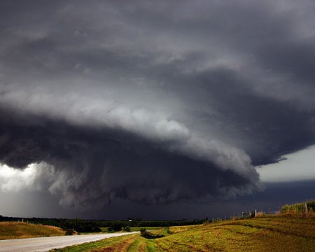 tornado - nature, tornado, sky, natural force, road