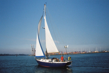 Velado at Southampton Docks. - ghosting, docks, sunshine, sea, solent, rustler