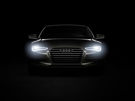 Headlight - car, light, headlight, black, sport car