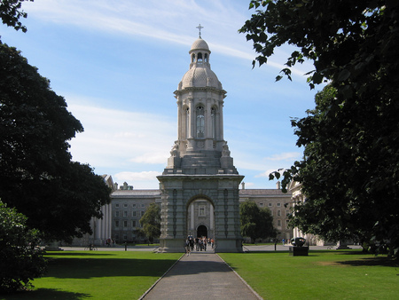 Bell Tower - tower, tree, bell, grass