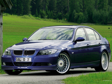 BMW D3 - grass, alloys, blue, tint