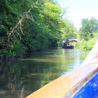 A trip on a canal boat.