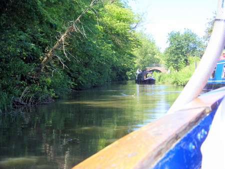 A trip on a canal boat. - relaxing, water, canal, boat