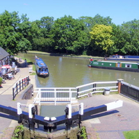 At Foxton Locks.