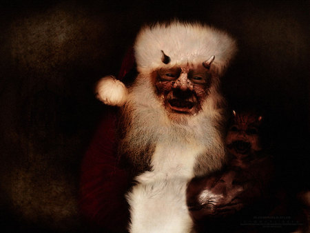 you've been a good boy this year? - xmas, fear, scary, santa claus