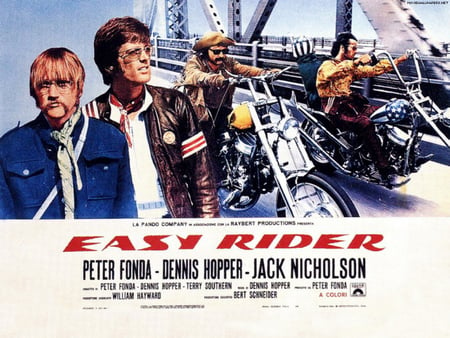 Easy Rider - fonda, motorcycle, easy rider, movie, hopper, nicholson