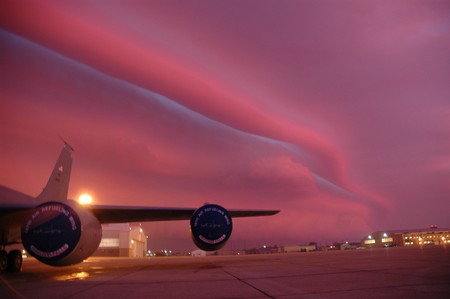 Something to look at - candle, sky, cloud, jet