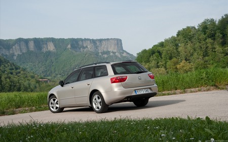 EXEO Scene - tree, car, mountain, grass