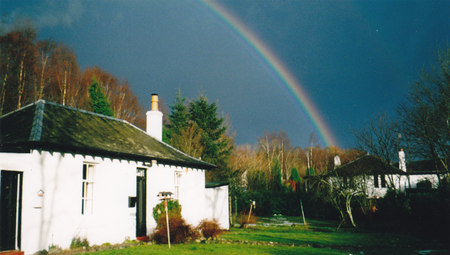 Rainbow Cottage - lochaber, cottage, rainbow, sunshower, highlands, scotland, roy bridge