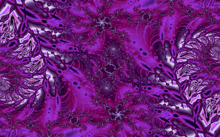 Purple Fantasy Fractal - flower, purple, fractal, abstract