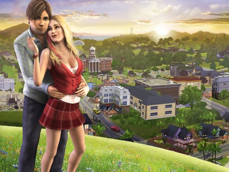 Sims In Love - sims3, high school, dating, love