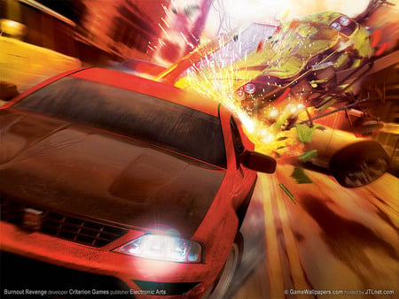 Destroy - speed, burnout, racing, burnout revenge, fast, car, fire, blast, action, adventure, video game