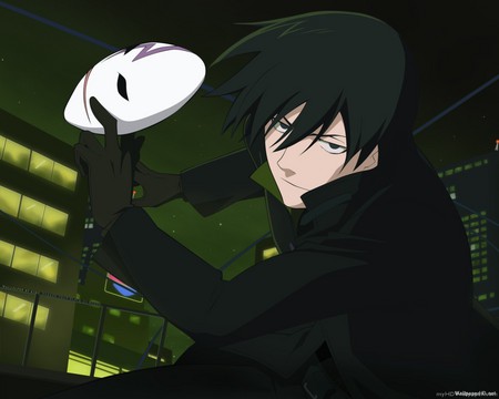 Darker than Black - night, black, mask, darker