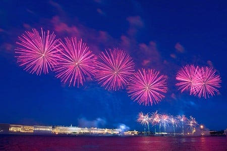 Pink Firework - picture, pink, firework, beautiful