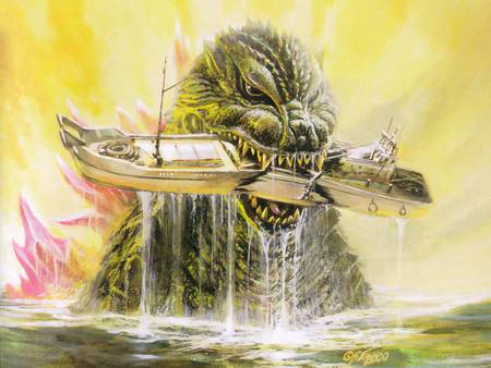 Godzilla - movie, monster, creature, godzilla