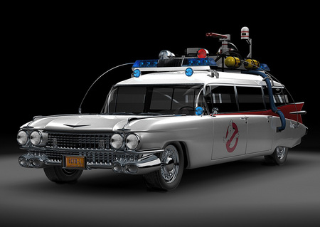 Ecto 1 - movie, ghost busters, car, ecto