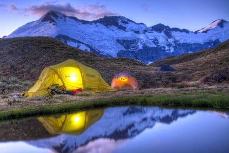 Camp in Mountains - mountains, cool, camp, picture