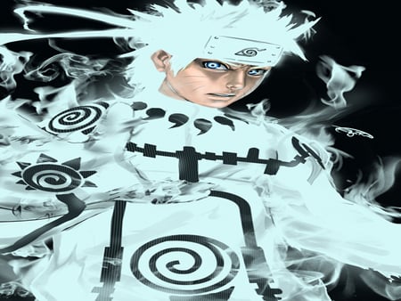 Awakening Six Sage - white, naruto, cool, sage mode