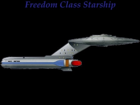 Star Trek - Freedom Class Starship - space, ship, tv, star trek