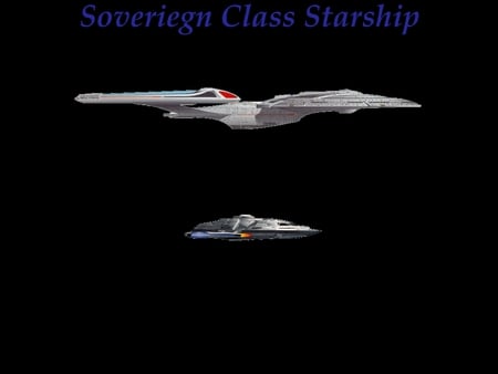 Star Trek - Soveriegn Class Starship - space, ship, tv, star trek