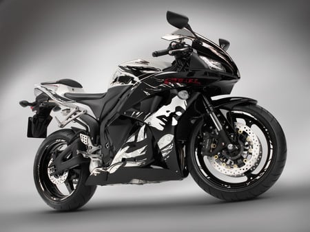 Honda CBR 600RR 2010 - black, honda, girl, 600, cbr