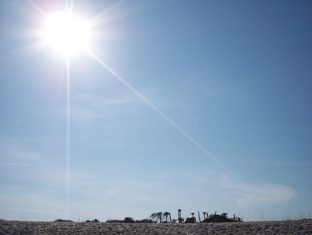 Sandy Paradise - florida, jacksonville, blue, beach, hannah park, sun