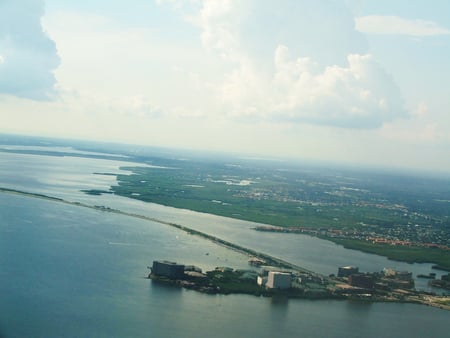 Chicago from a Plane - chicago, land, water, illinois, earth