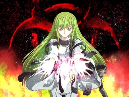 C.C from code geass - cc dark space