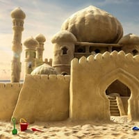 castle in the sand