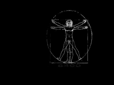 Da Vinci Homo Vitruv - da vinci homo vitruv black