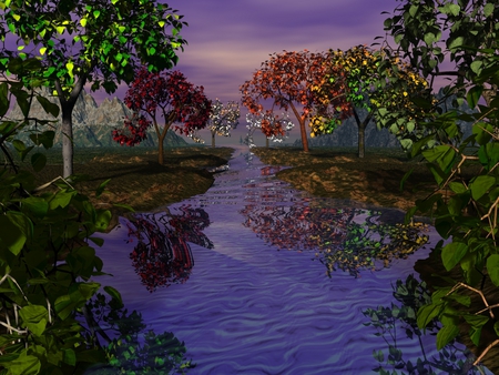 3-D Landscape - beautiful, wallpaper, 3-d, landscape