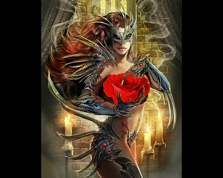 Witchblade/Roses - anime, abstract, fantasy, witchblade