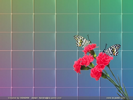 3-D FLowers - flowers, 3-d, cool, wallpaper