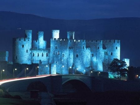 Blue Castle - picture, cool, blue, castle