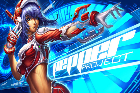 pepper_project - anime, fight-girl, linda, blue