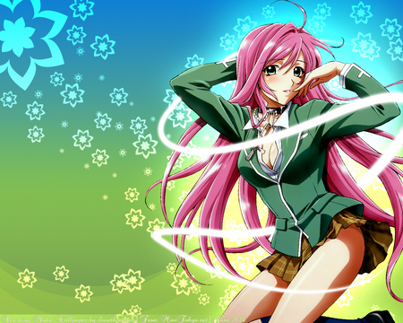 *><Moka><* - gonzo, moka akashiya, long hair, rosario   vampire, ahoge, females