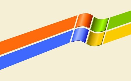 Flying Windows Logo - xp, colors, logo, windows