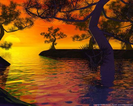 FOR DEEJAI A BEAUTIFUL SUNSET - sunset, peaceful, scene, beautiful