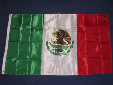 aluminum flag - aluminum, mexico, flag, picture