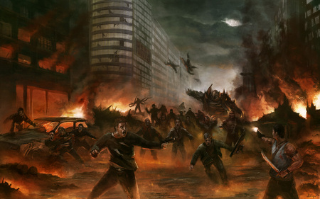 City Horde - zombies, horde, fire, dead frontier