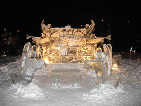 the Ice Garden - ice, wonderland, winter, garden