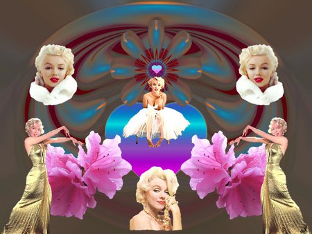 Goodbye Norma Jeane - collage, fractal, eye candy, abstract