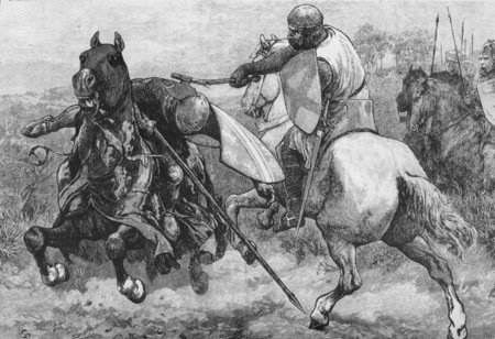 Robert the Bruce takes out Henry De Bohun - robert i, battleaxe, robert the bruce, scotland