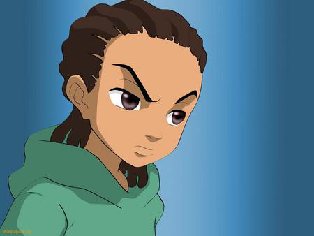 Riley with a Hoodie - swim, boondocks, hoodie, adult, riley