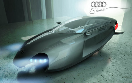 Audi Shark Concept - silver, cars, audi, concept